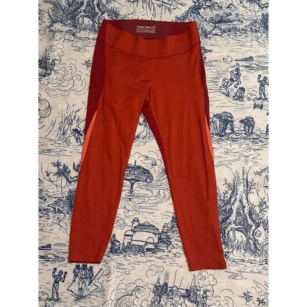 Outdoor Voices Core 7/8 Legging in Brick/Currant/Adobe size XL Outdoor Voices Zo